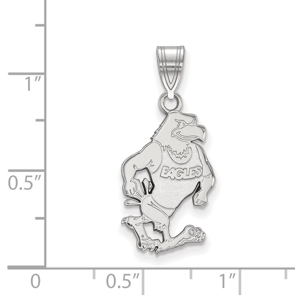 14K White Gold Logoart Georgia Southern University Eagle Large Pendant
