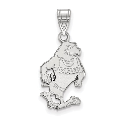 10K White Gold Logoart Georgia Southern University Eagle Large Pendant