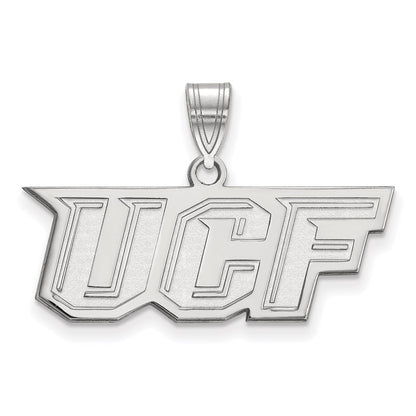 14K White Gold Logoart University Of Central Florida U C F Medium Pendant