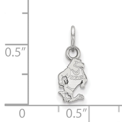 Sterling Silver Rhodium Plated Logoart Georgia Southern University Eagle Extra Small Pendant