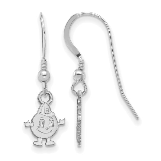 Sterling Silver Rhodium Plated Logoart Syracuse University Mascot Extra Small Dangle Wire Earrings