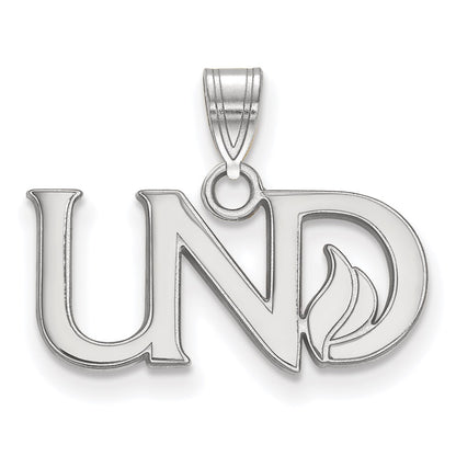 10K White Gold Logoart University Of North Dakota U N D Small Pendant