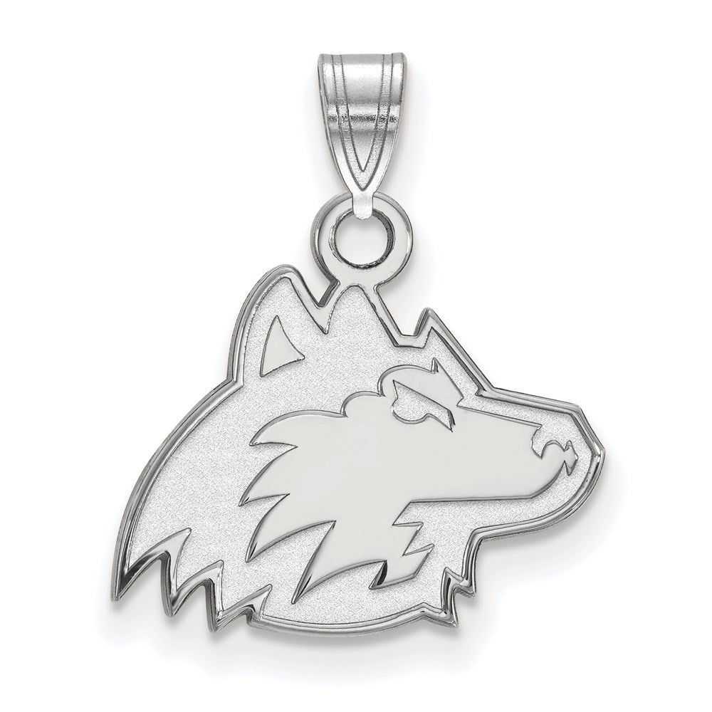 10K White Gold Logoart Northern Illinois University Huskie Small Pendant