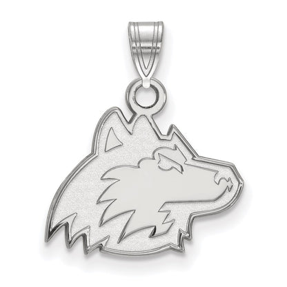 14K White Gold Logoart Northern Illinois University Huskie Small Pendant
