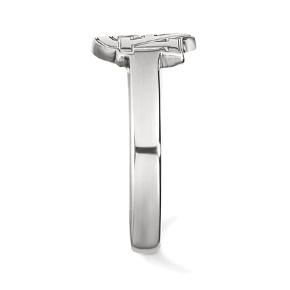 Sterling Silver Rhodium Plated Logoart Auburn University Toe Ring