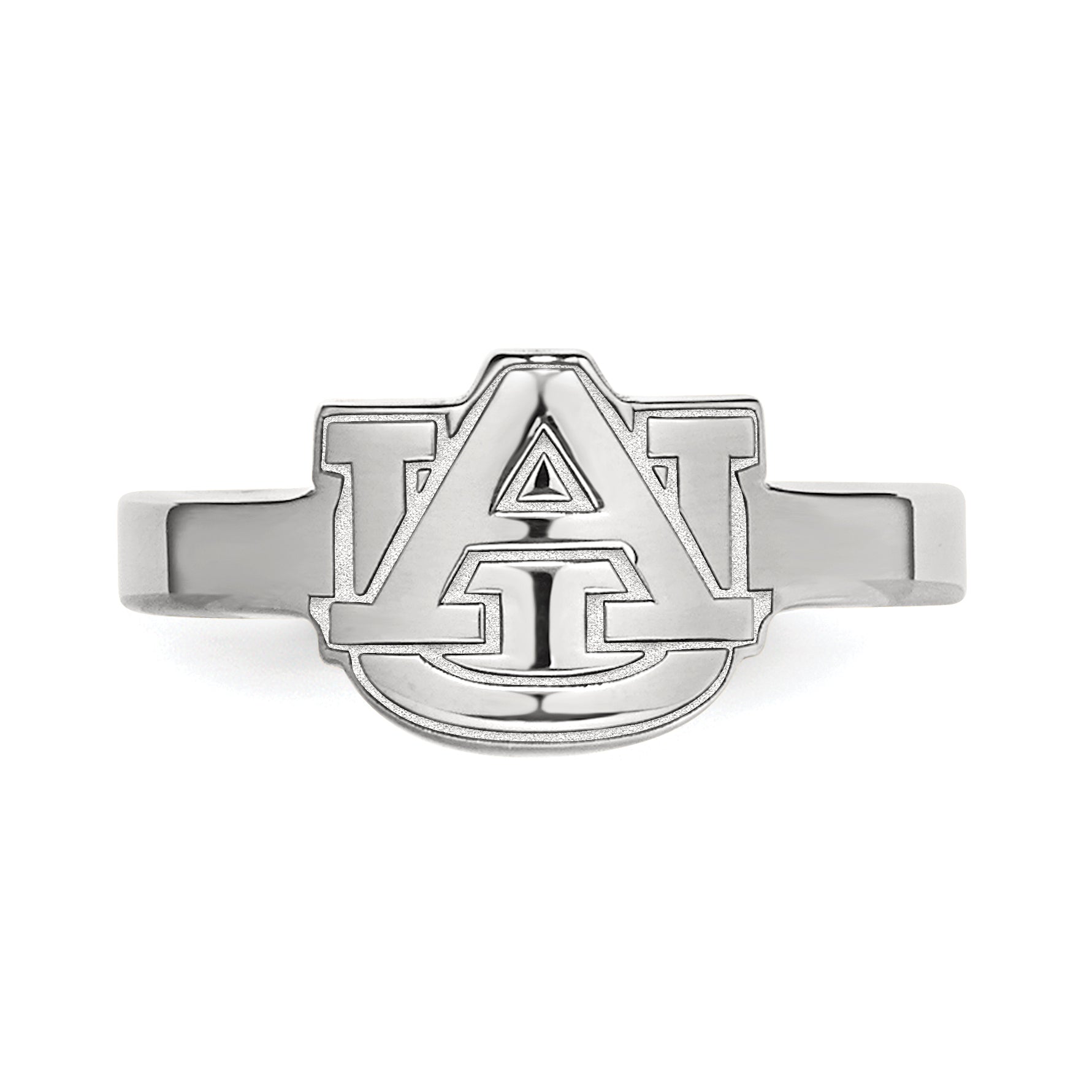 Sterling Silver Rhodium Plated Logoart Auburn University Toe Ring
