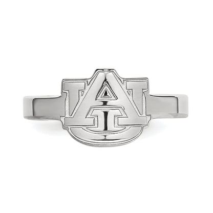 Sterling Silver Rhodium Plated Logoart Auburn University Toe Ring