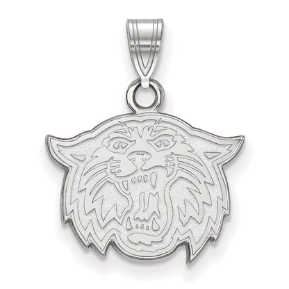 14K White Gold Logoart Villanova University Wildcat Small Pendant