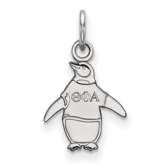 Sterling Silver Rhodium Plated Logoart Theta Phi Alpha Sorority Symbol Extra Small Pendant