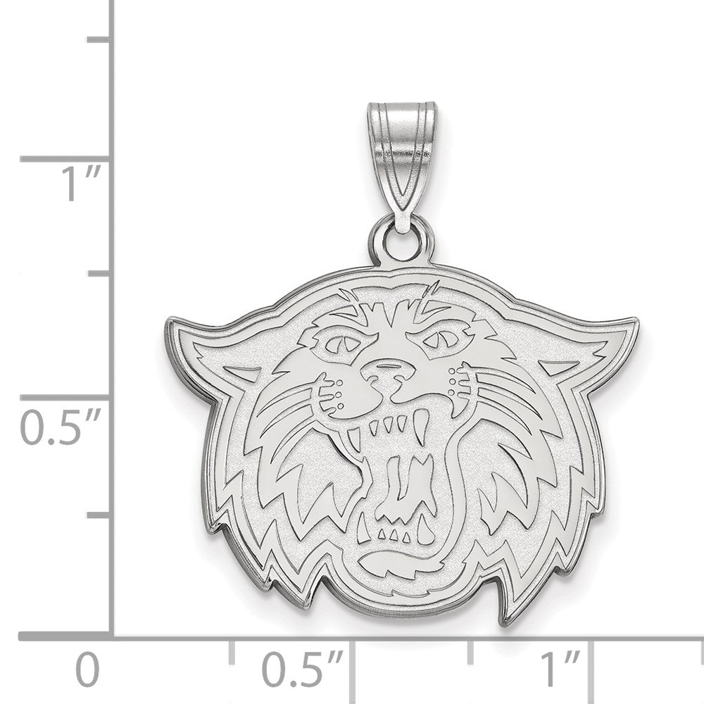 10K White Gold Logoart Villanova University Wildcat Large Pendant