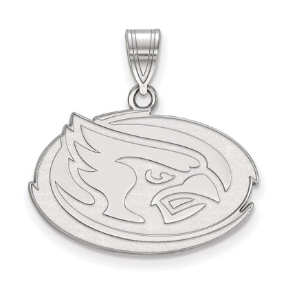 10K White Gold Logoart Iowa State University Cardinal Medium Pendant