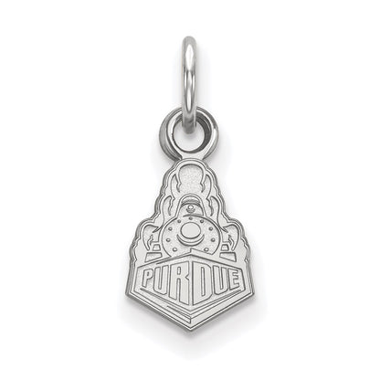 10K White Gold Logoart Purdue University Boilermakers Train Logo Extra Small Pendant