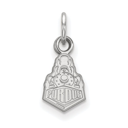 Sterling Silver Rhodium Plated Logoart Purdue University Boilermakers Train Logo Extra Small Pendant
