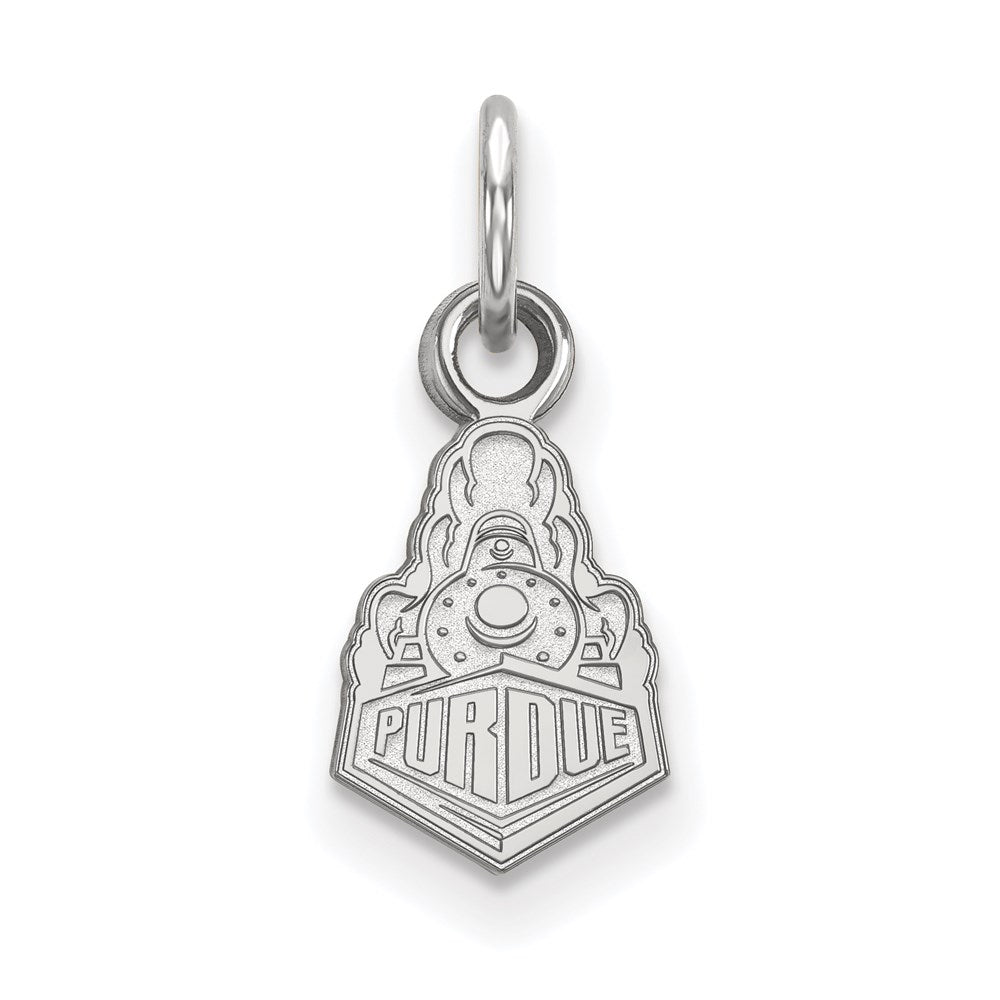 14K White Gold Logoart Purdue University Boilermakers Train Logo Extra Small Pendant