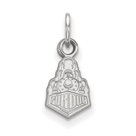 14K White Gold Logoart Purdue University Boilermakers Train Logo Extra Small Pendant