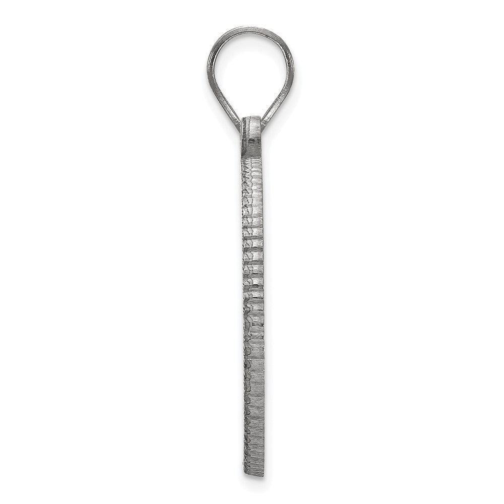 Sterling Silver Rhodium Plated Logoart Baylor University Large Crest Pendant