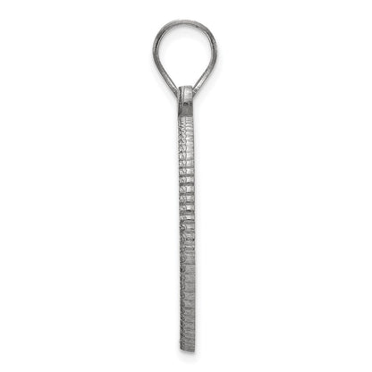 Sterling Silver Rhodium Plated Logoart Baylor University Large Crest Pendant