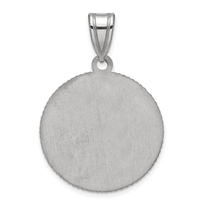 Sterling Silver Rhodium Plated Logoart Baylor University Large Crest Pendant