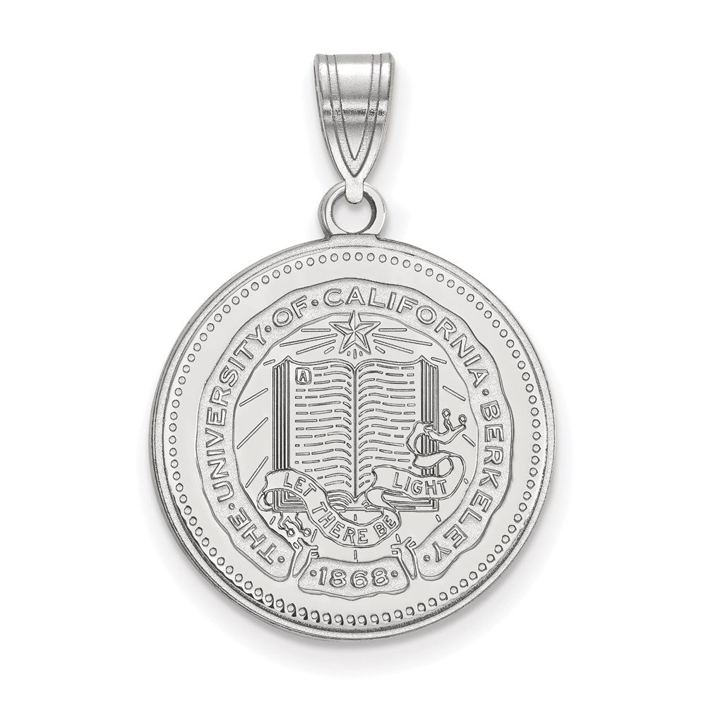 Sterling Silver Rhodium Plated Logoart University Of California Berkeley Large Crest Pendant