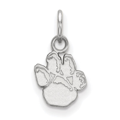14K White Gold Logoart University Of Pittsburgh Panther Paw Extra Small Pendant