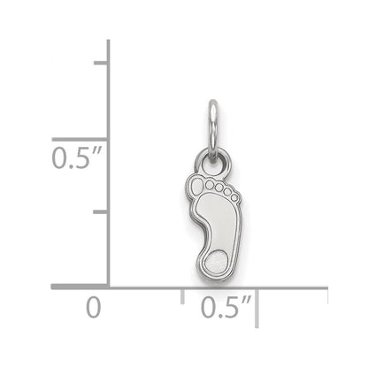 10K White Gold Logoart University Of North Carolina Tar Heel Extra Small Pendant