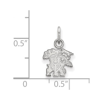 14K White Gold Logoart University Of Kentucky U K Wildcat Extra Small Pendant