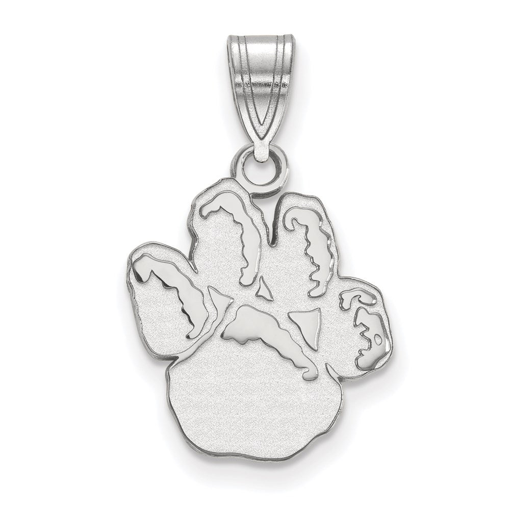 14K White Gold Logoart University Of Pittsburgh Panther Paw Medium Pendant