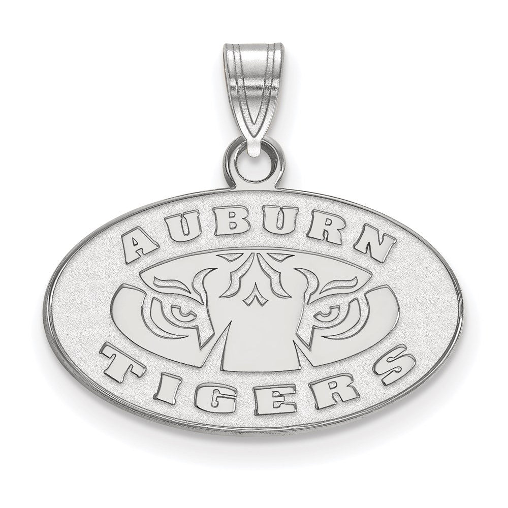 10K White Gold Logoart Auburn Tigers Small Pendant