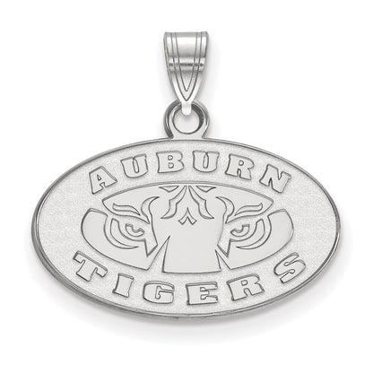 10K White Gold Logoart Auburn Tigers Small Pendant