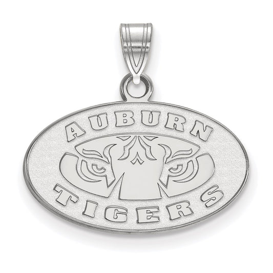 14K White Gold Logoart Auburn Tigers Small Pendant