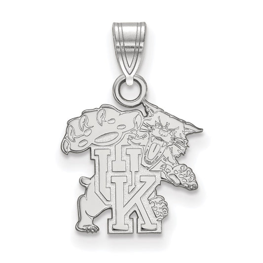 14K White Gold Logoart University Of Kentucky U K Wildcat Small Pendant