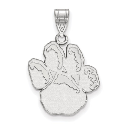 10K White Gold Logoart University Of Pittsburgh Panther Paw Large Pendant