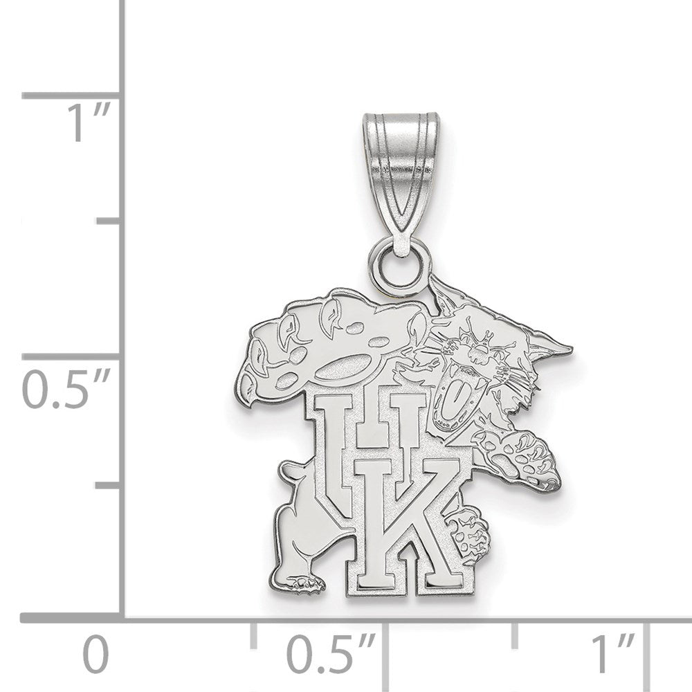14K White Gold Logoart University Of Kentucky U K Wildcat Medium Pendant