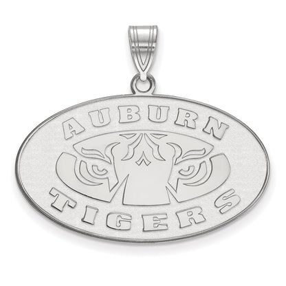 10K White Gold Logoart Auburn Tigers Large Pendant