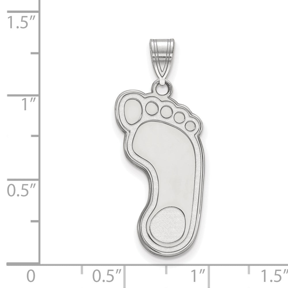 10K White Gold Logoart University Of North Carolina Tar Heel Extra Large Pendant