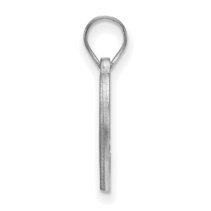 Sterling Silver Rhodium Plated Logoart Wake Forest University W F Deacon Heart Pendant