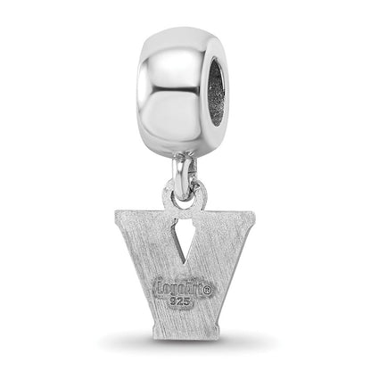 Sterling Silver Rhod-Pltd Logoart Villanova University Xs Dangle Bead