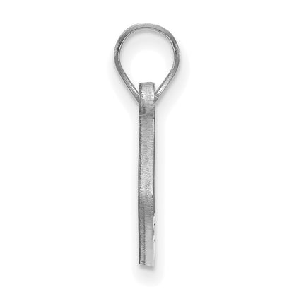 Sterling Silver Rhodium Plated Logoart Wake Forest University W F Deacon Football Pendant