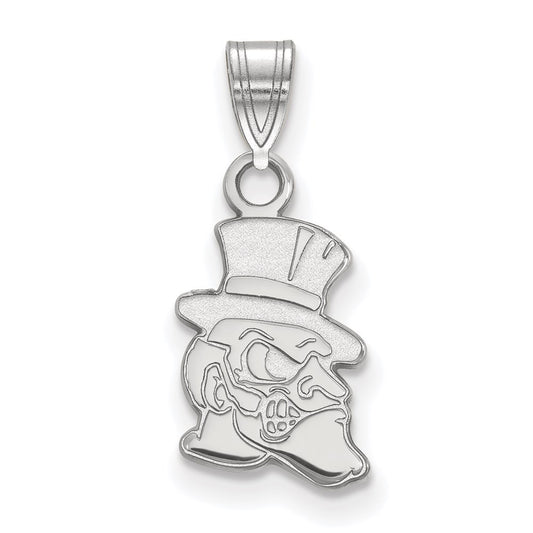 14K White Gold Logoart Wake Forest University Demon Deacon Small Pendant