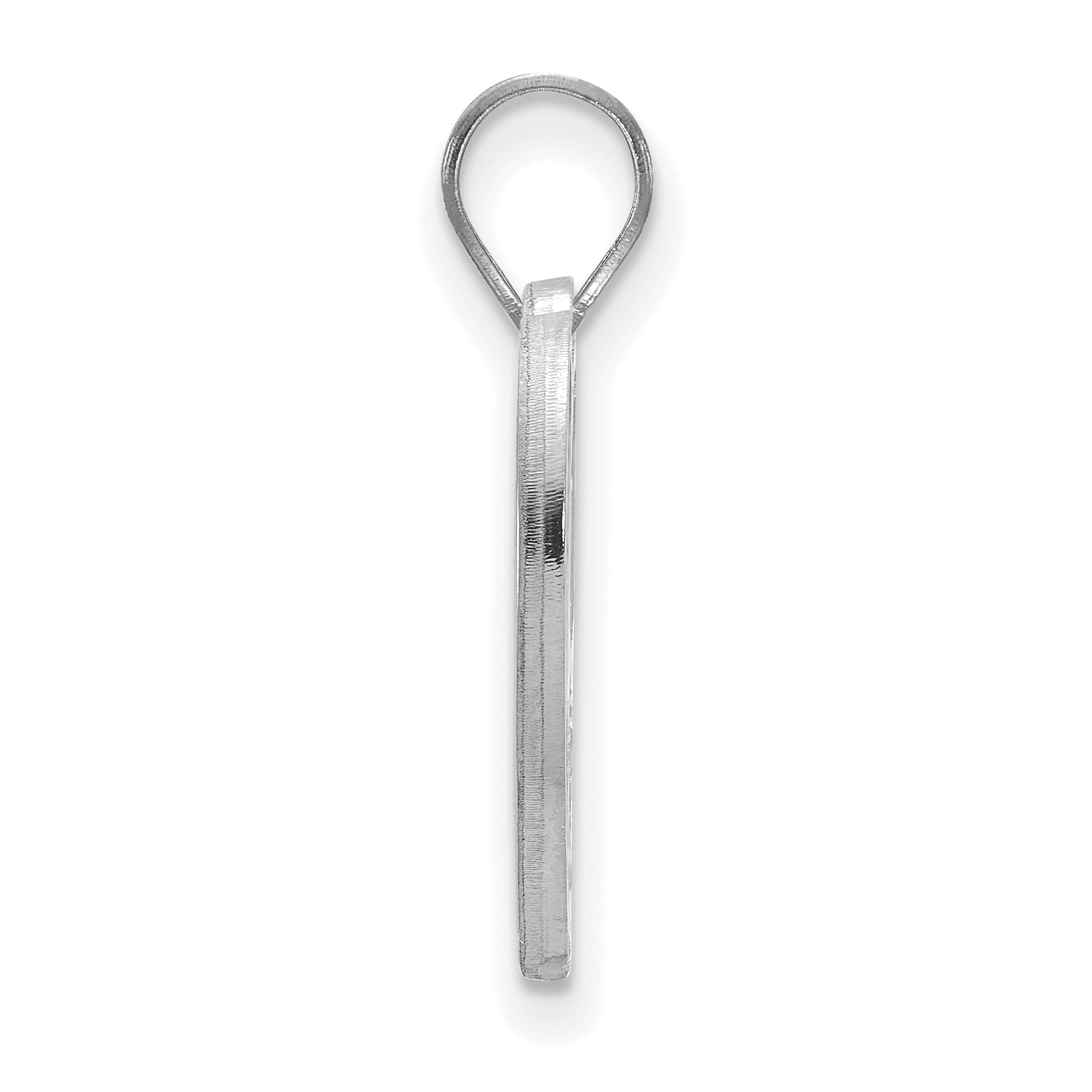 Sterling Silver Rhodium Plated Logoart West Virginia University Mountaineer Heart Pendant