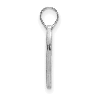 Sterling Silver Rhodium Plated Logoart West Virginia University Mountaineer Heart Pendant