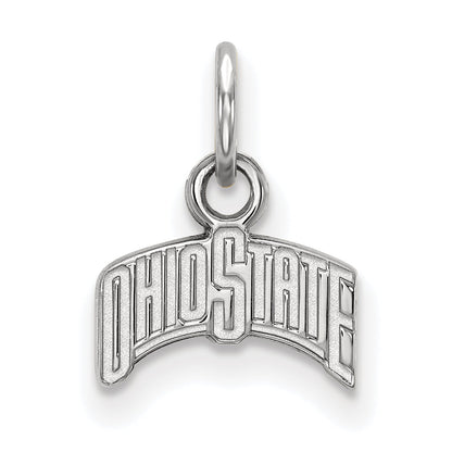 Sterling Silver Rhodium Plated Logoart The Ohio State University Extra Small Pendant