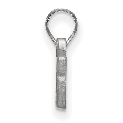 Sterling Silver Rhodium Plated Logoart University Of Tennessee Vols Small Pendant