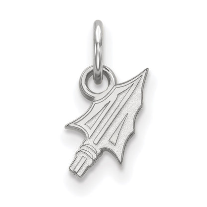 14K White Gold Logoart Florida State University Arrow Extra Small Pendant