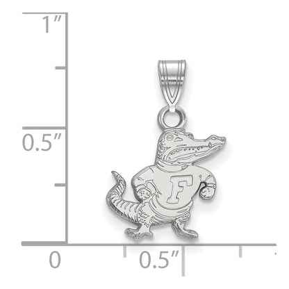 14K White Gold Logoart University Of Florida Gator Small Pendant