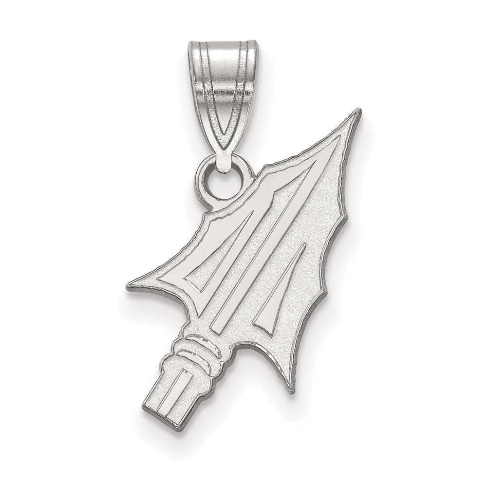 10K White Gold Logoart Florida State University Arrow Medium Pendant