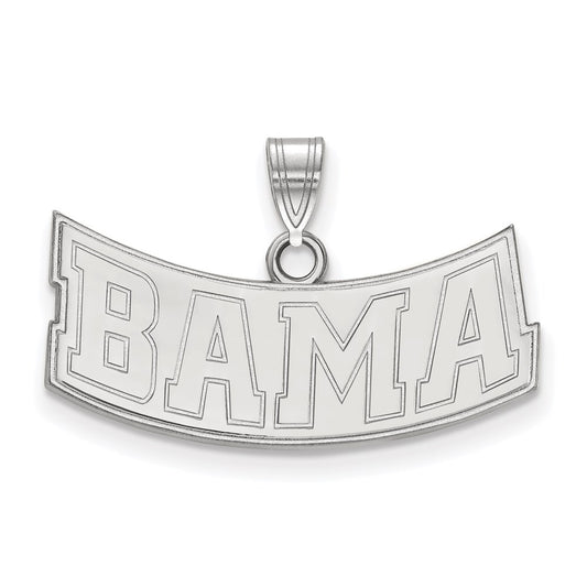 14K White Gold Logoart University Of Alabama Medium Pendant