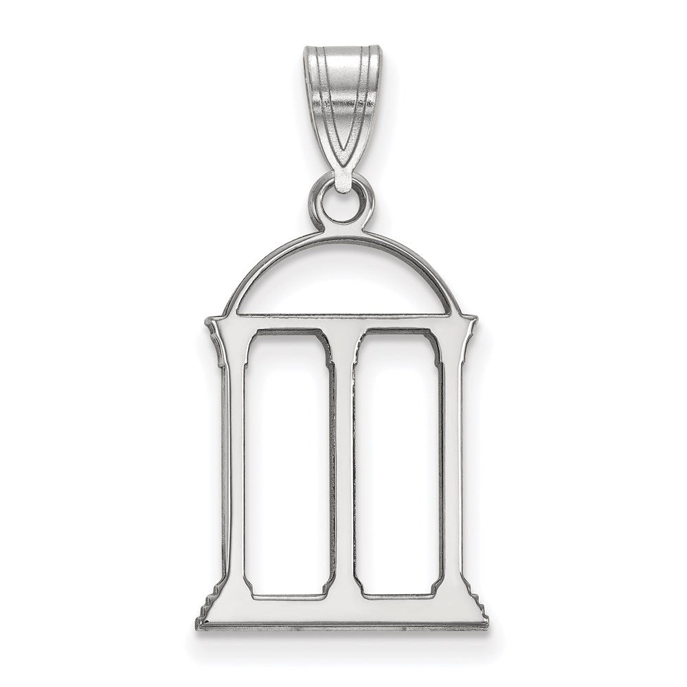 10K White Gold Logoart University Of Georgia Arch Large Pendant