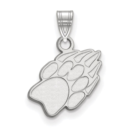 10K White Gold Logoart University Of Wisconsin Paw Print Small Pendant