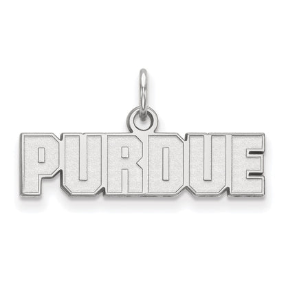 10K White Gold Logoart Purdue University Block Type Extra Small Pendant